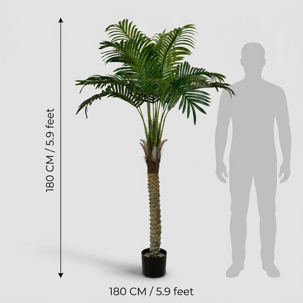 180cm Realistic Artificial Palm Tree Fake Plant detail 3