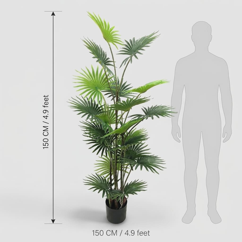 150cm Premium Realistic Artificial Palm Tree Fake Plant detail 3