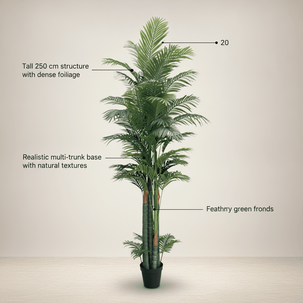 250cm Giant Towering Artificial Palm Tree Fake Plant detail 5