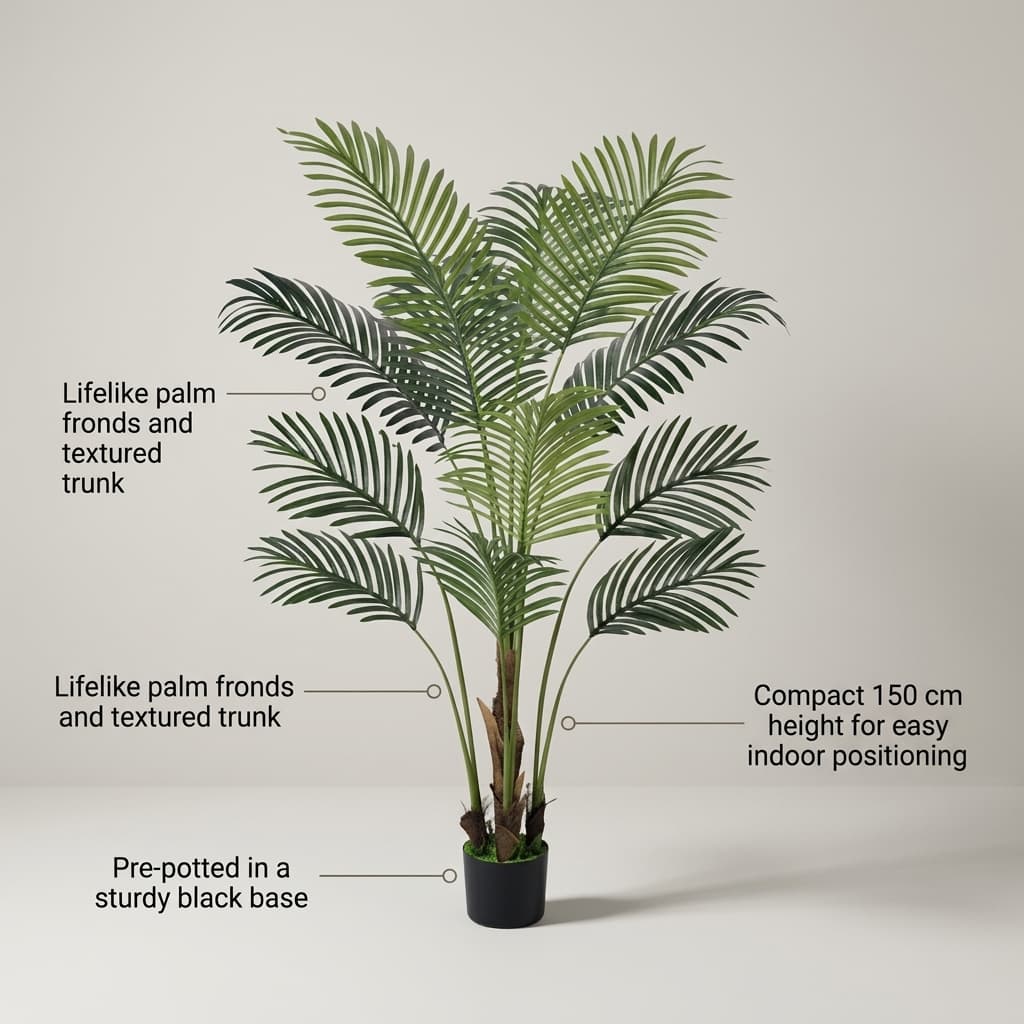 150cm Artificial Palm Trees Fake Plant detail 5