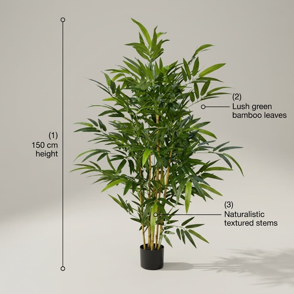 150cm Premium Artificial Bamboo Tree Fake Plant detail 5