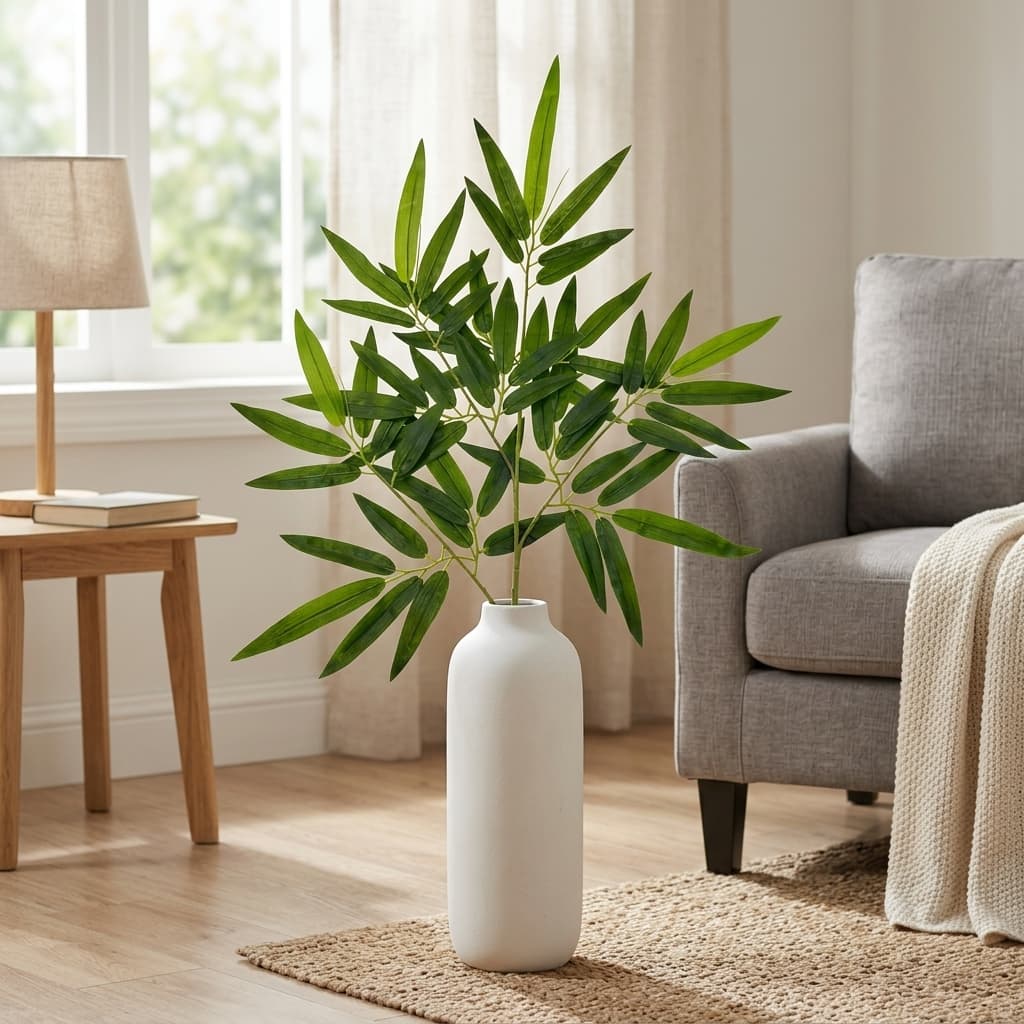 12p Realistic Artificial Bamboo Branch Artificial Plant detail 2
