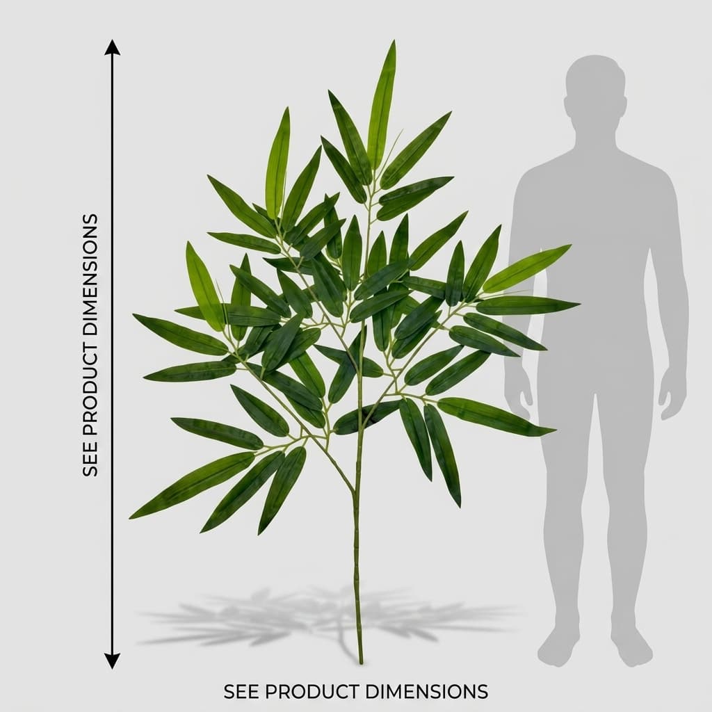 12p Realistic Artificial Bamboo Branch Artificial Plant detail 3