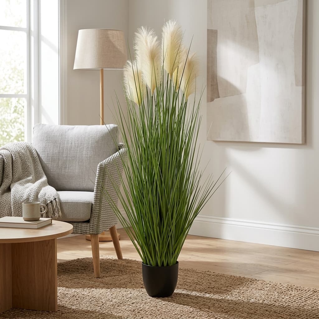 150cm Tall Artificial Grass Plant detail 2