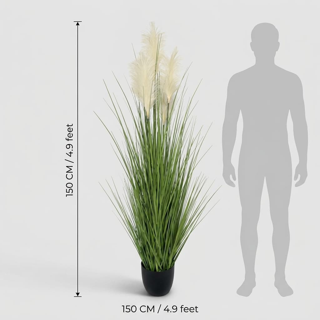 150cm Wild Artificial Grass Plant detail 3