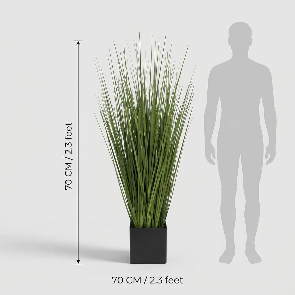 70cm Lush Artificial Grass Plant detail 3