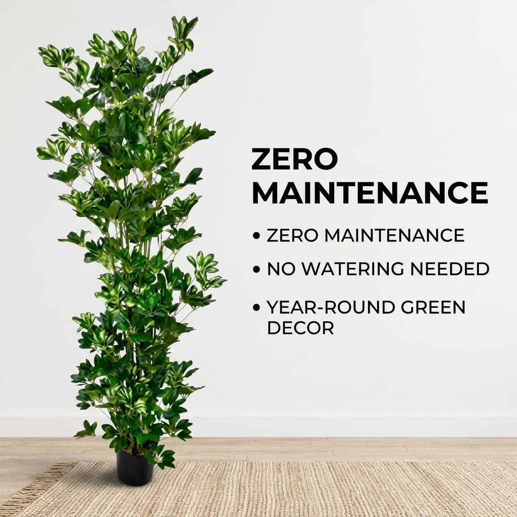 190cm Premium Artificial Schefflera detail 2