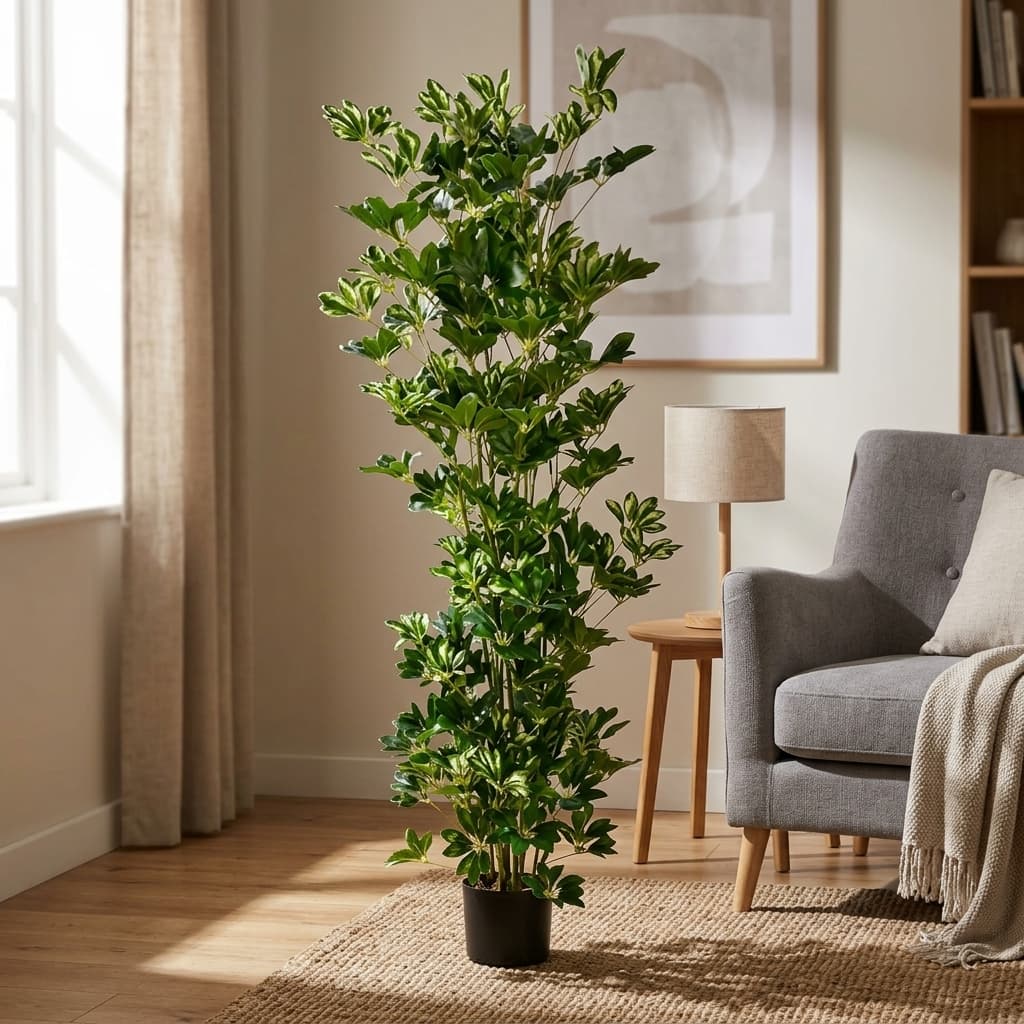 190cm Premium Artificial Schefflera detail 4