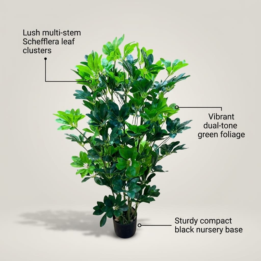 100cm Dense Artificial Schefflera detail 5