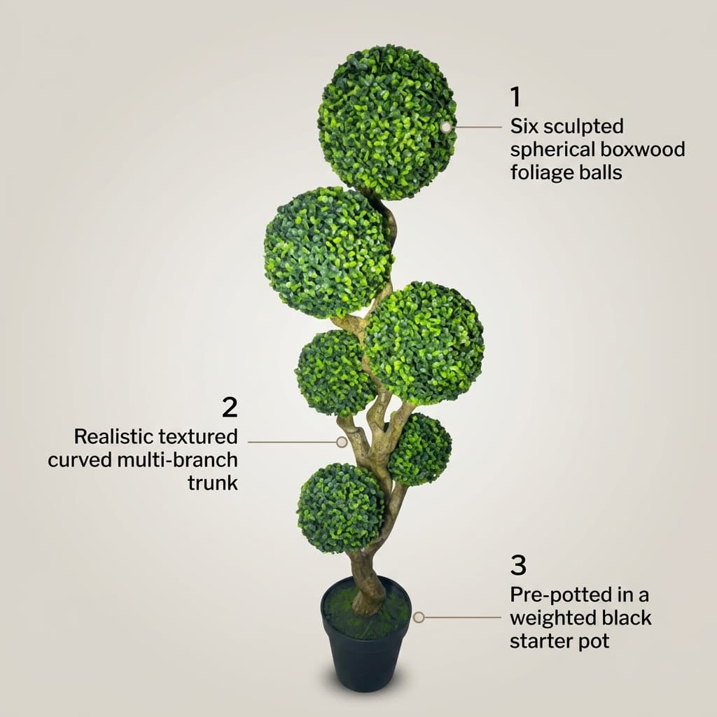 150cm Majestic Artificial Bonsai Tree detail 5