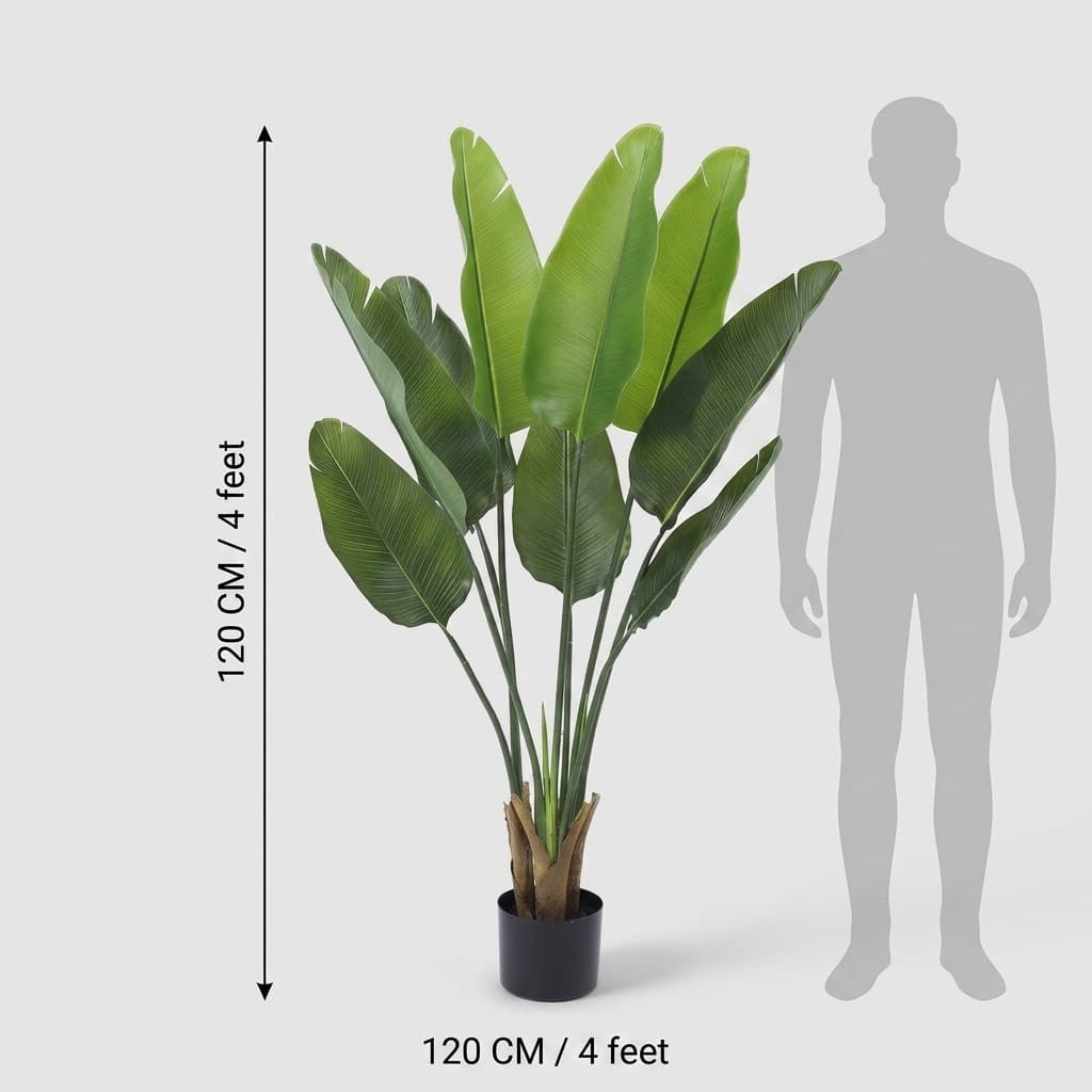 120cm Tall Artificial Ficus Tree Fake Plant detail 3