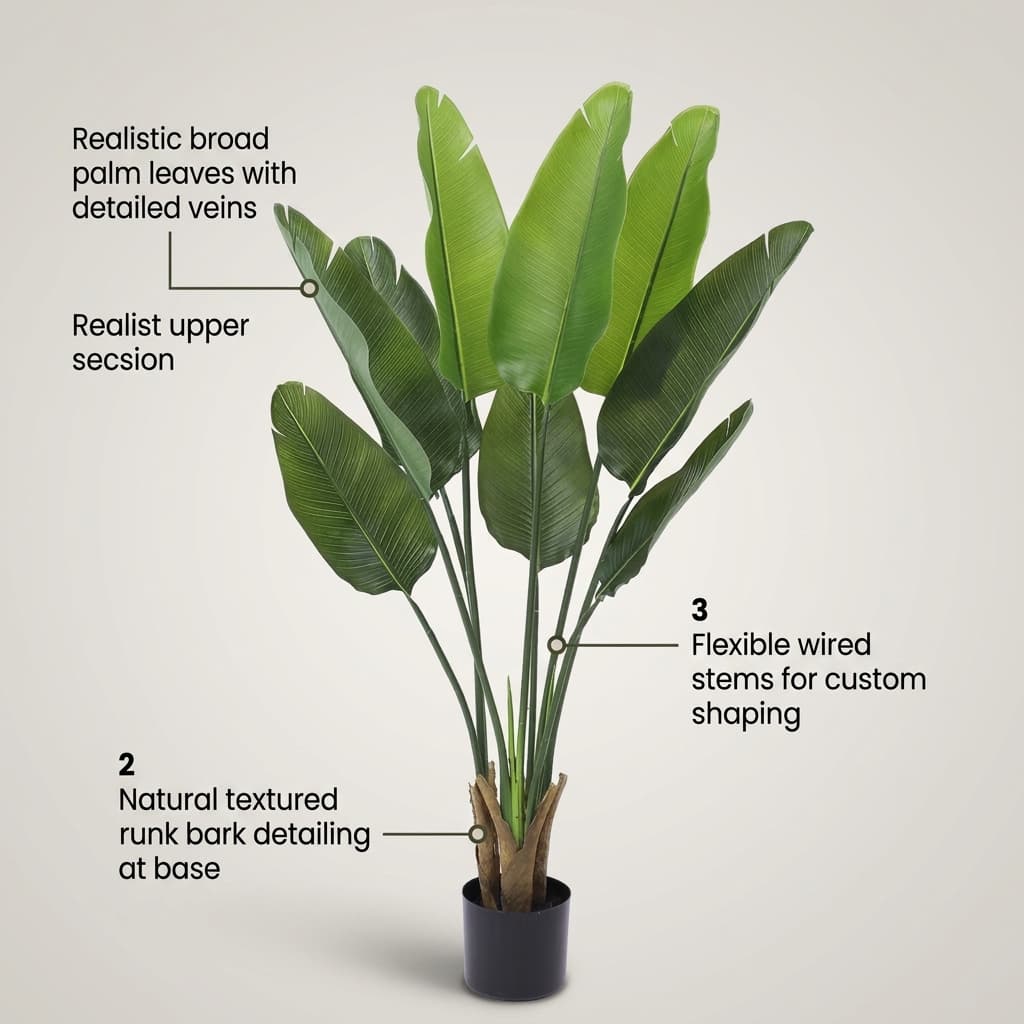 120cm Tall Artificial Ficus Tree Fake Plant detail 5