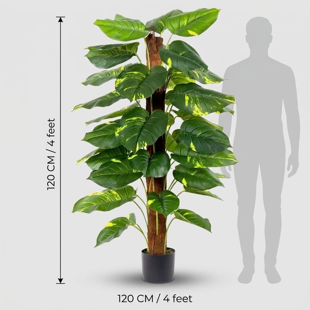 Artificial Money Plant 120cm detail 3
