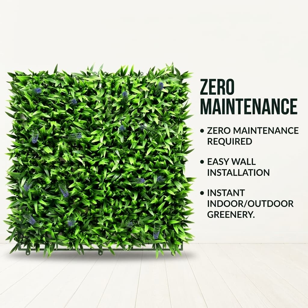 Premium Green Wall Panel MA193 1mx1m detail 2